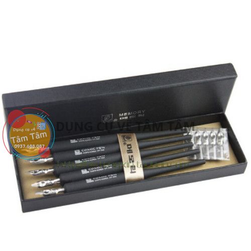 Bút chấm mực Memory Comic pen set -Dụng cụ vẽ Tâm Tâm