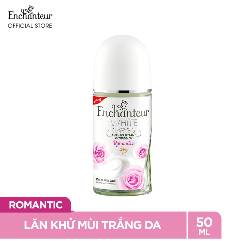 Lăn khử mùi trắng da Enchanteur White Romantic 50ml