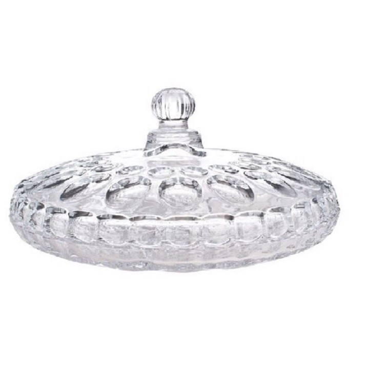 Hộp mứt pha lê cao cấp cỡ lớn ĐK 24.3cm