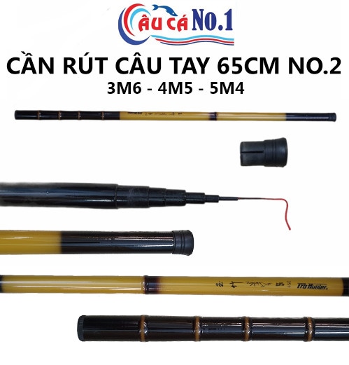 Cần câu tay dạng rút no.2 rút gọn 65cm
