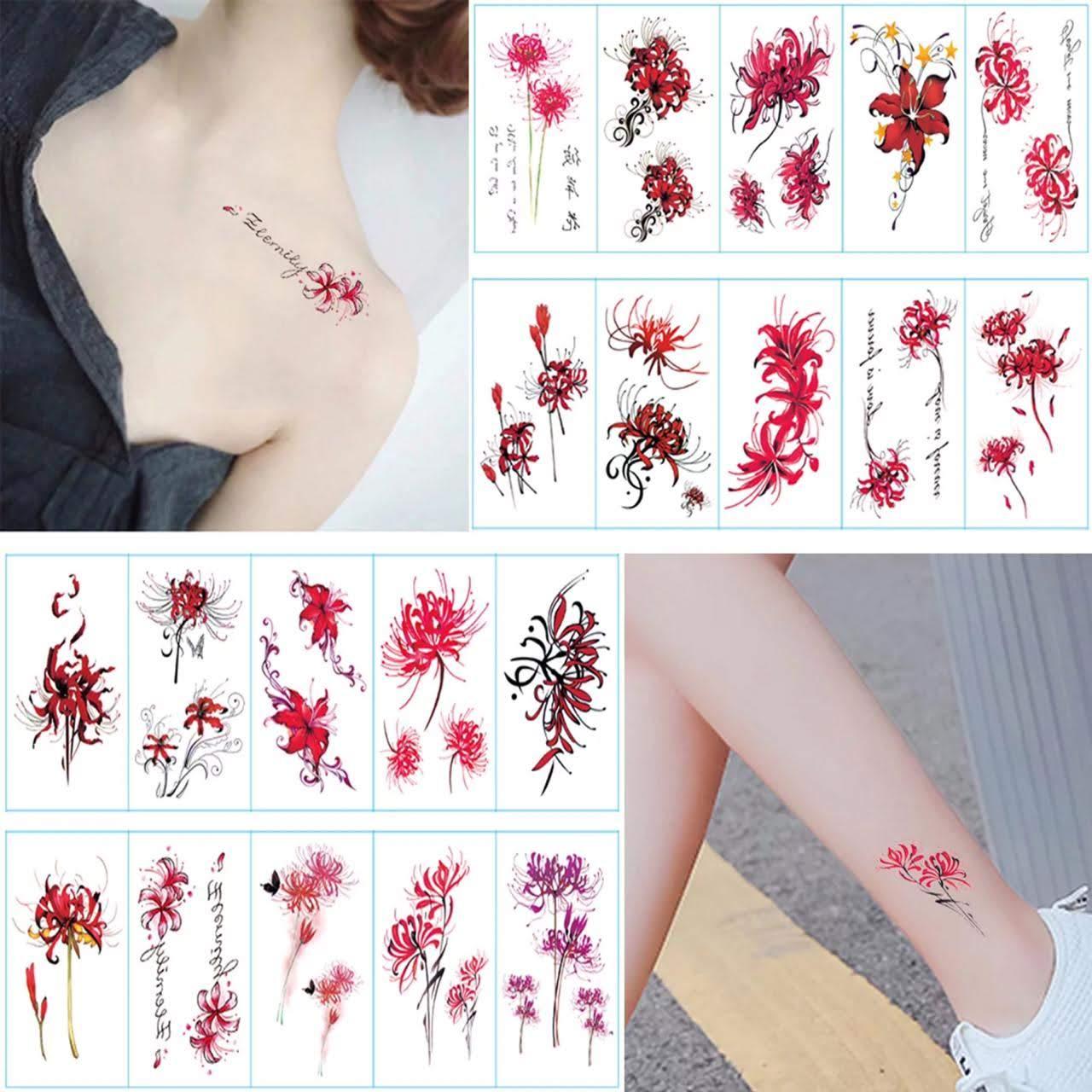 Hình săm dán hoa bỉ ngạn set 2 hình