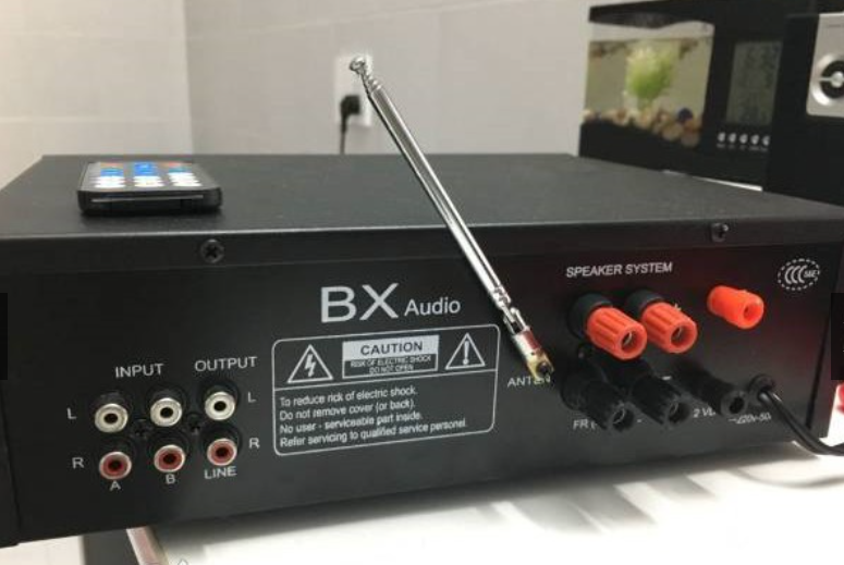 Amply mini CaliFlower Bx2277 DC 12V, AC 220V, USB, FM, SD, Bluetooth
