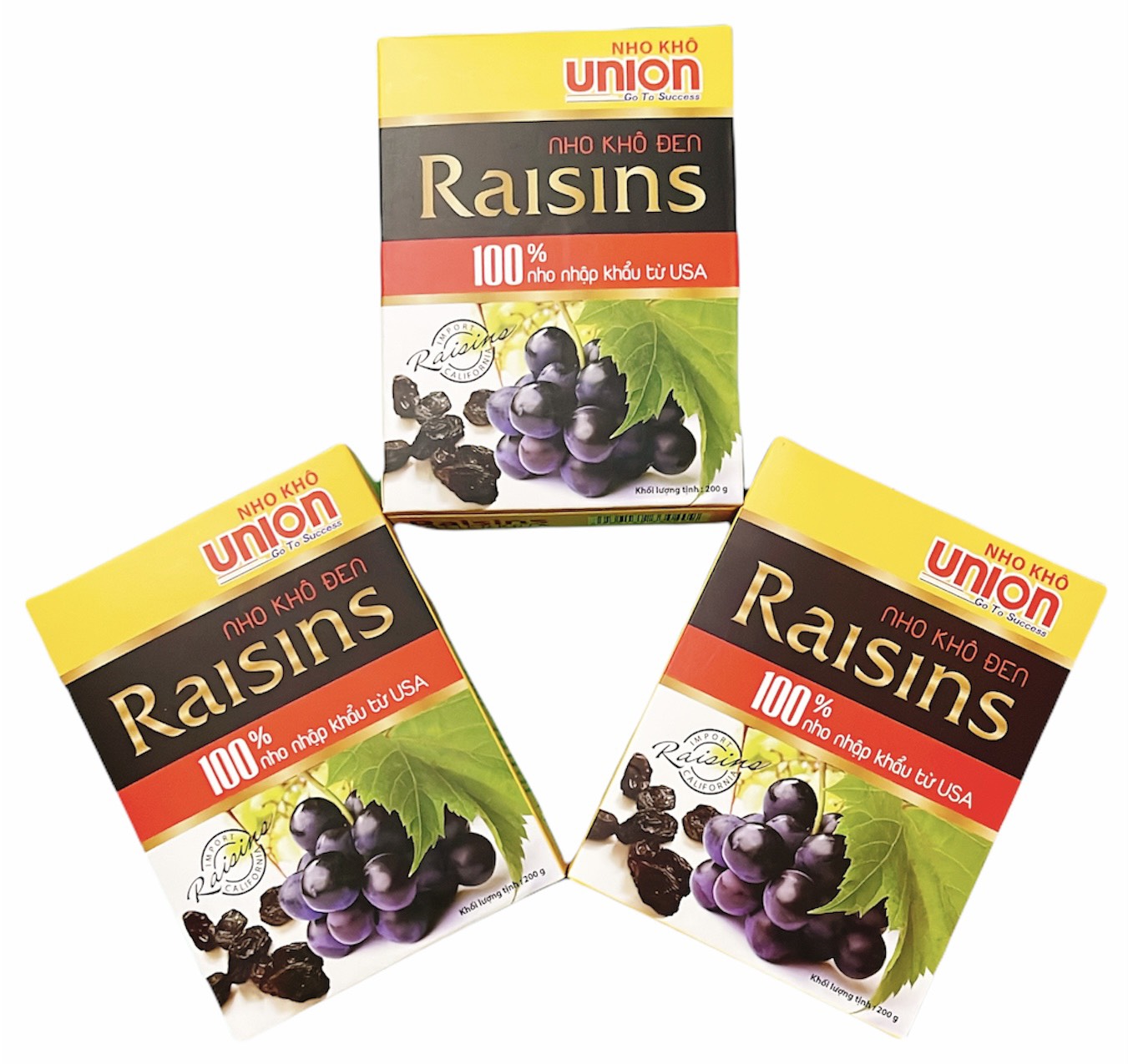 Nho khô đen mỹ Union hộp 200g