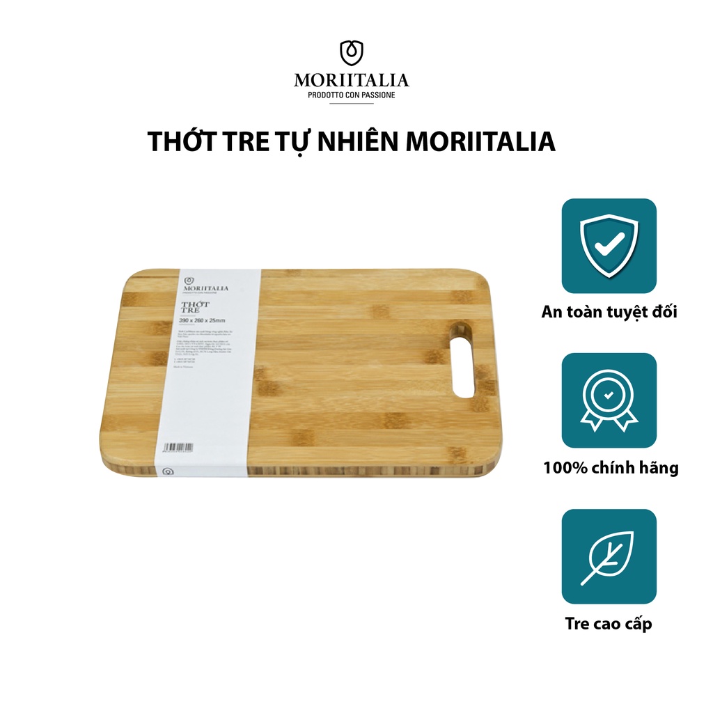 Thớt tre moriitalia tự nhiên kháng khuẩn nb78-l 39x26x2.5 thot00008020