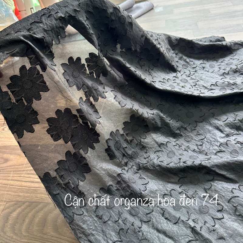 Vải Organza hoa Tết - Gấm hoa may váy Tết du xuân ,trẩy Hội