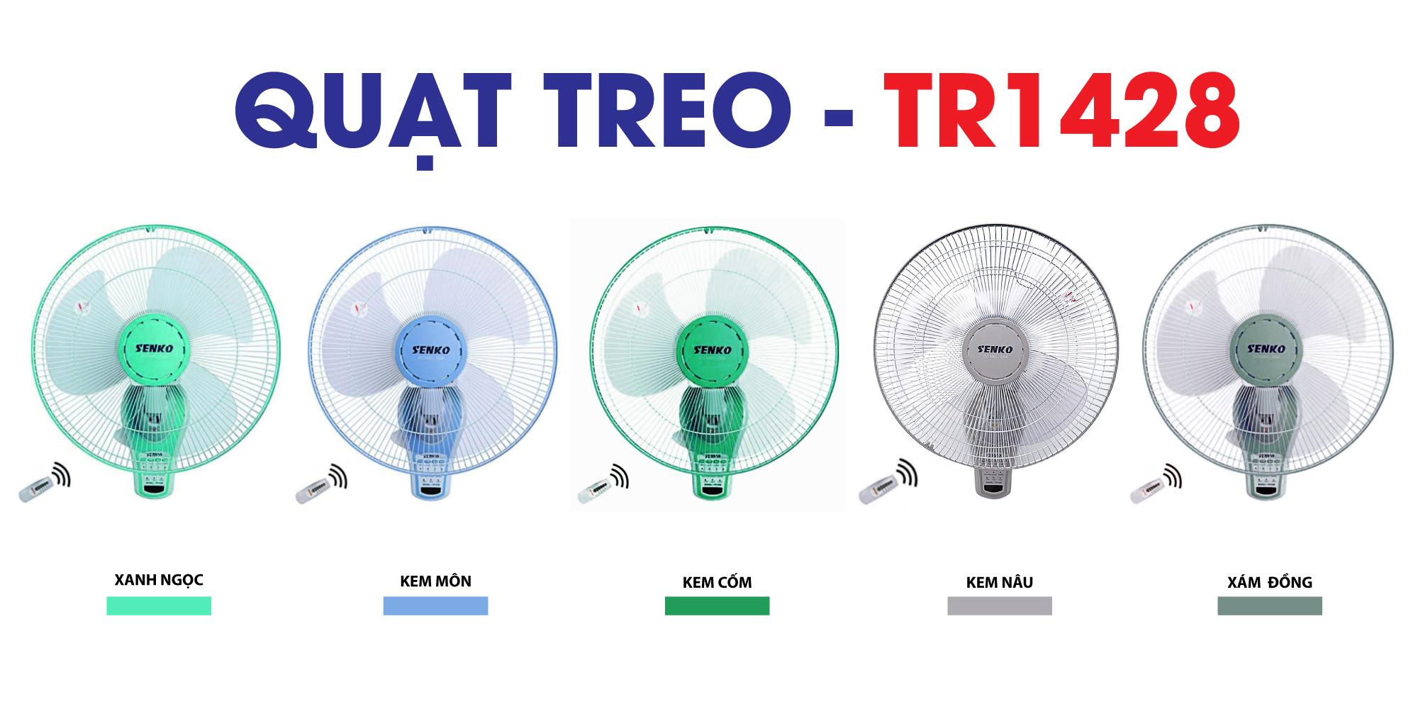 [FREESHIPMAX] Quạt Treo Tường Sen-ko Có Remote TR1683 (TR1428) (giao màu ngẫu nhiên)