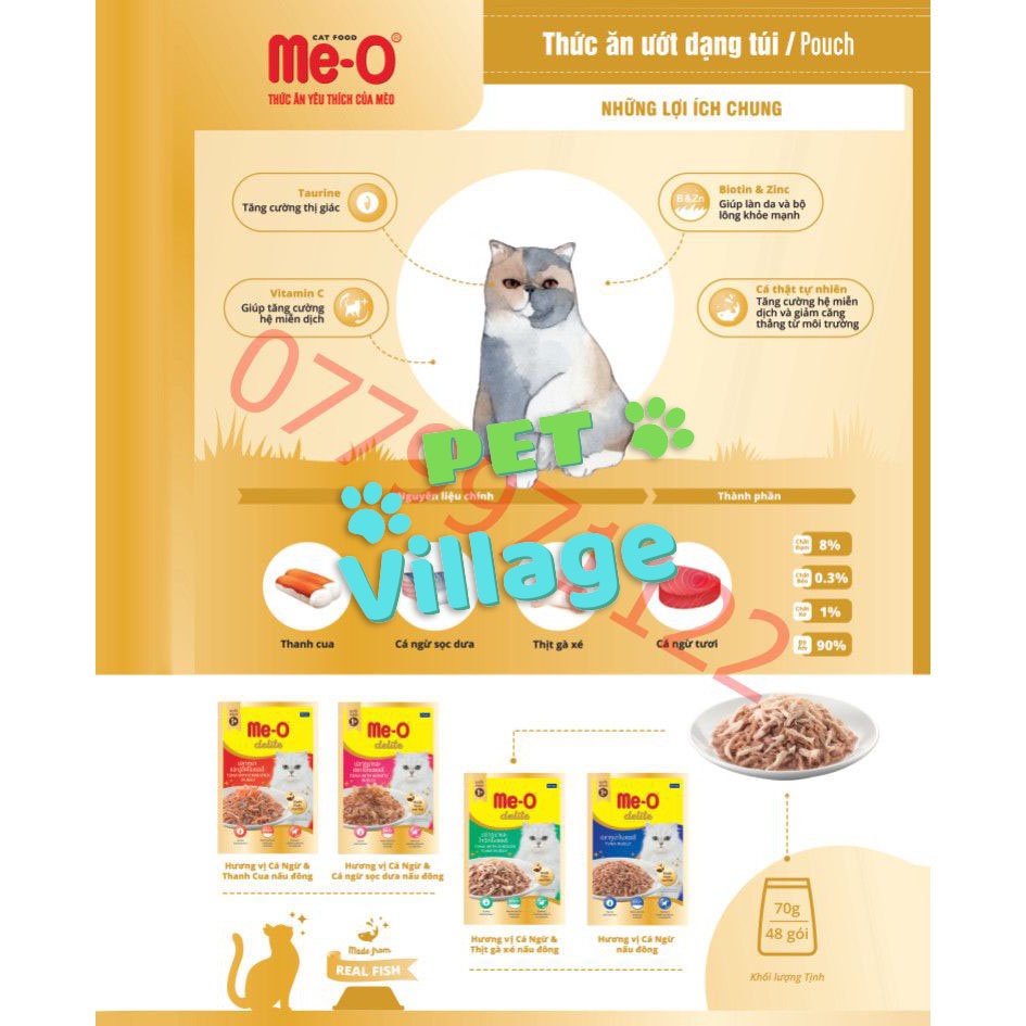 THỨC ĂN ƯỚT ME-O DELITE