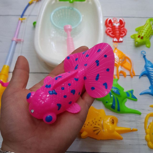 Đồ Chơi Câu Cá Nhựa Loại Thau Đựng
