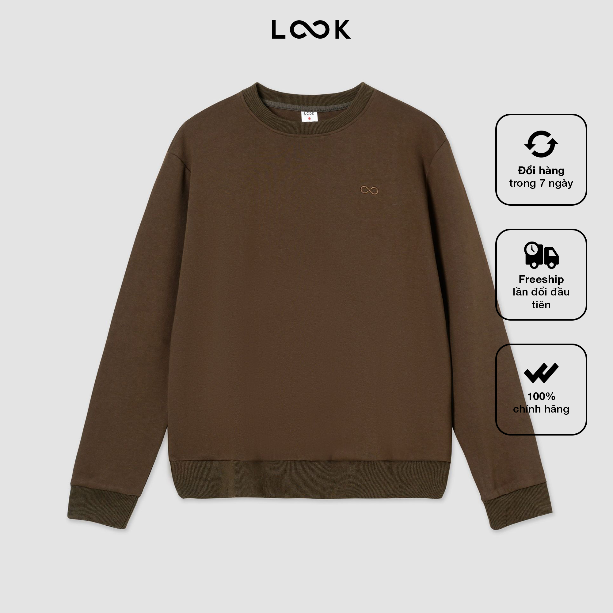 Áo nỉ dài tay LOOK Daily Sweater 2020