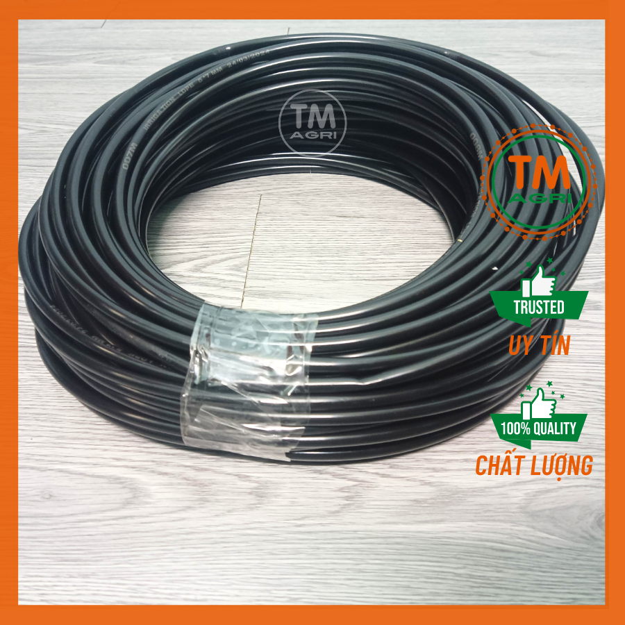 Cuộn 50 mét Ống tưới cây LDPE 6mm - Dùng cho hệ thống tưới cây tự động