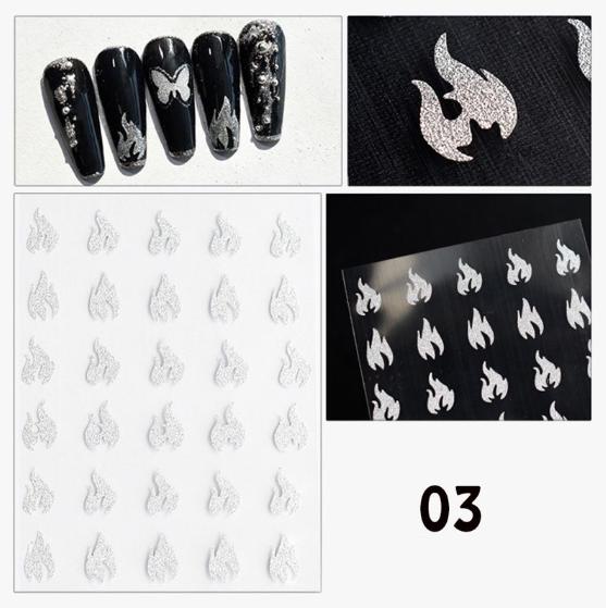 Nail sticker flash siêu sáng - Sticker dán móng tay - Chân
