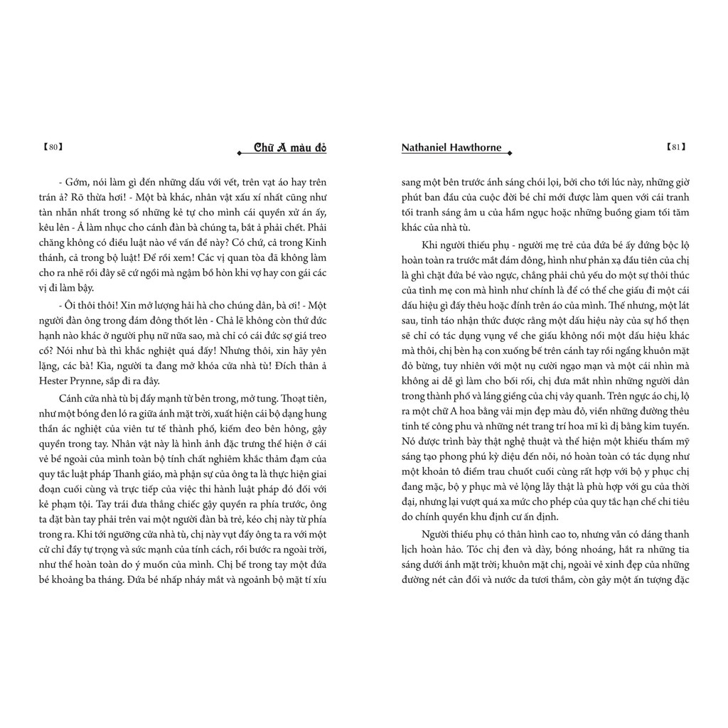 Sách: Chữ A Màu Đỏ (Nathaniel Hawthorne)