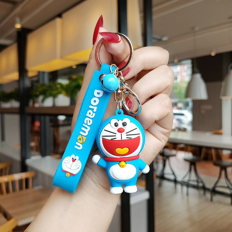 Móc khóa doremon silicon 3d siêu to, siêu cute, loại 1