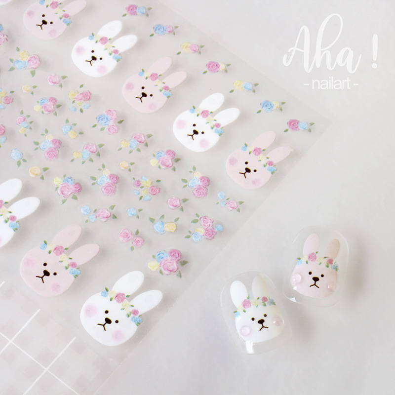 Sticker 3D Hàn Quốc Đáng Yêu - Hình Dán Móng Tay  Aha!