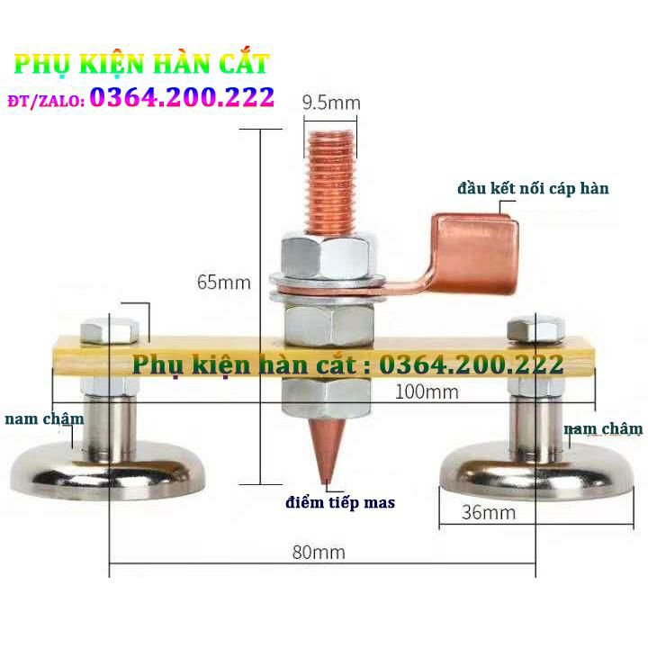 [HCM]Kẹp Mas nam châm đôi (loại 2 cục hít)