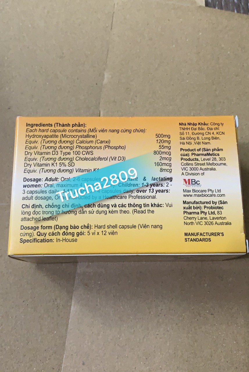 bổ sung canxi PM NextG Cal 60 viên
