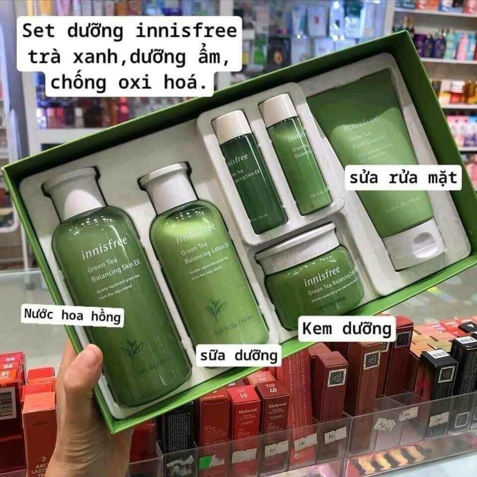 [FreeshipMAX] Sét 6 món Innisfree dưỡng da trà dưỡng
