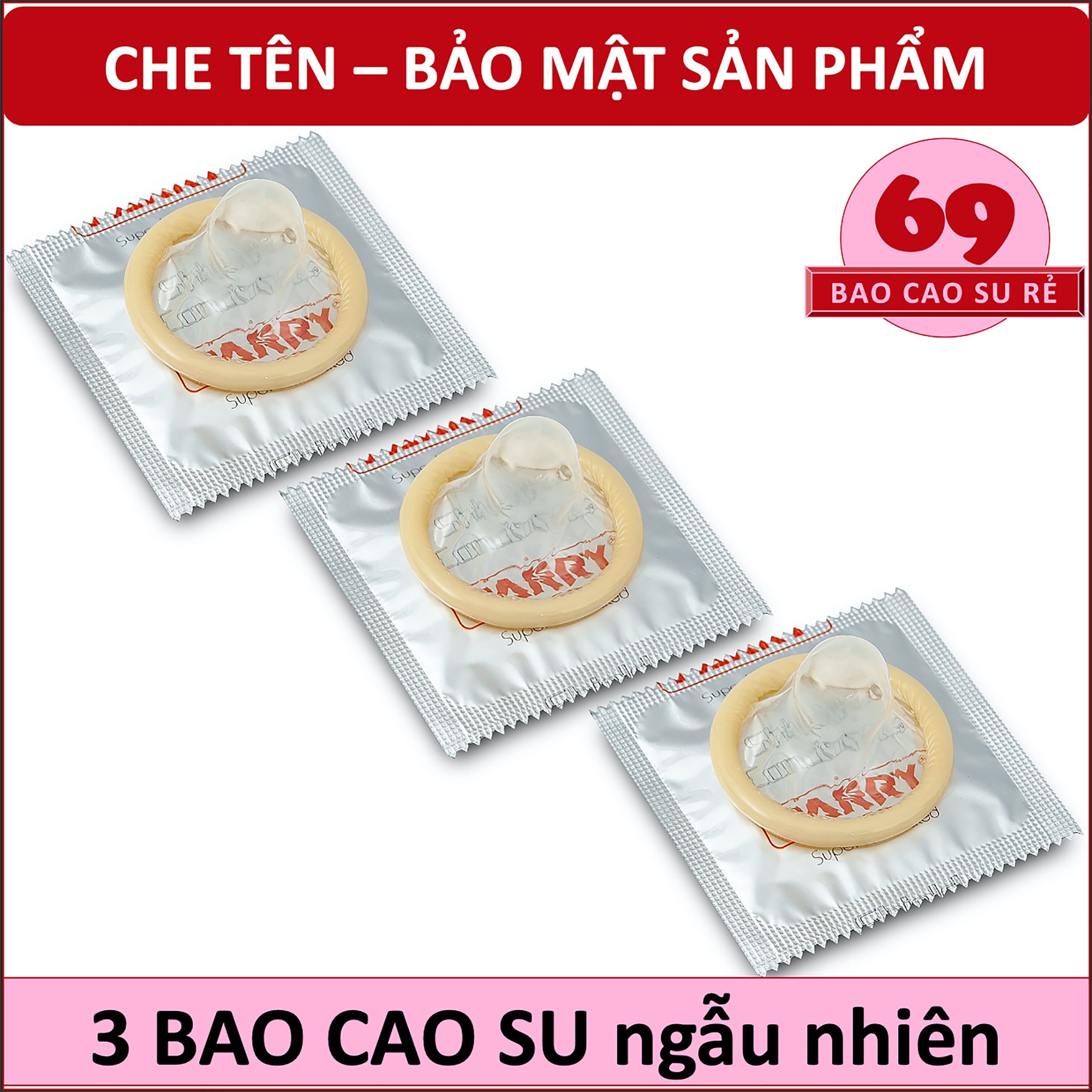[HCM]Bao cao su 3 cái ngẫu nhiên