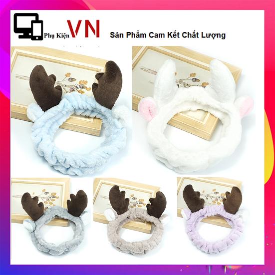 Băng Đô Tai Nai - Băng Đô Tuần Lộc Cao Cấp - Dày Chắc Chắn Mềm Mịn - Siêu Dễ Thương