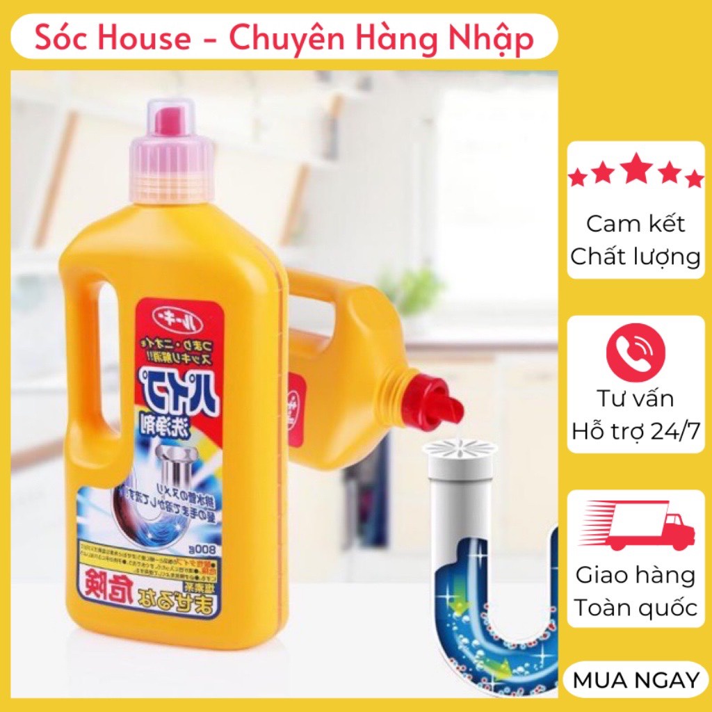 Chai thông tắc cống Rocket Nhật Bản 800gr