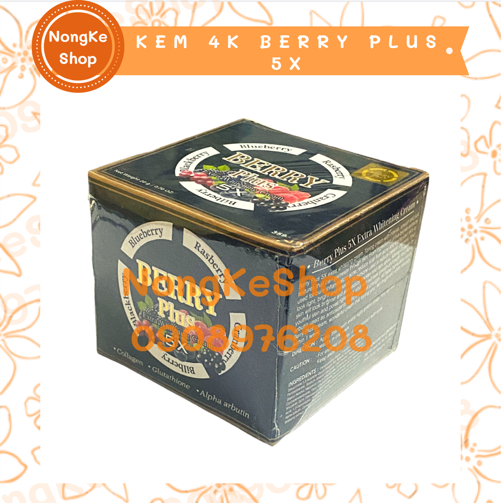 [HCM]kem 4K Berry Plus 5X Thái Lan 20gr