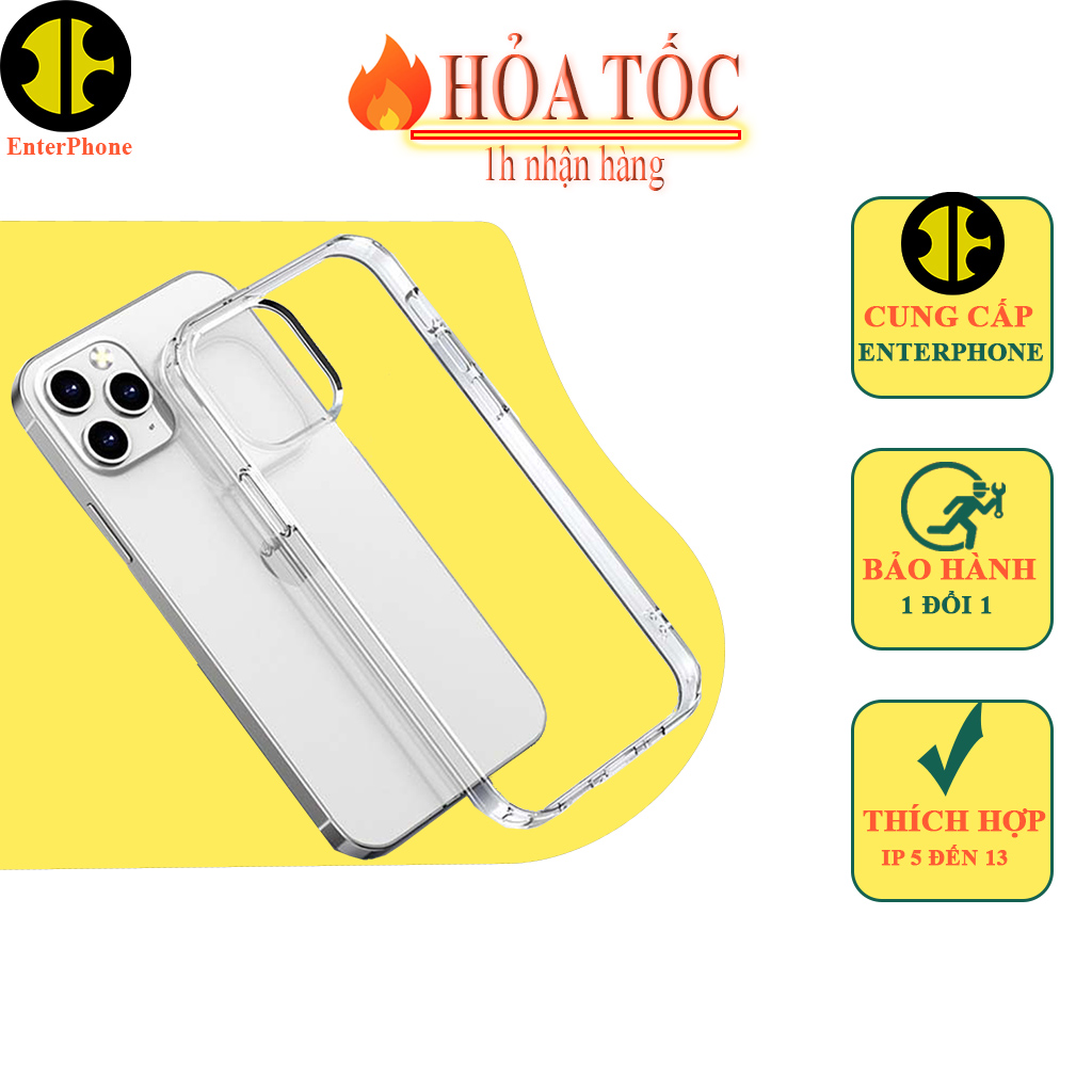 Ốp lưng ip trong suốt 6/ 6s/ 6 plus/ 6s plus/ 7/ 7 plus/ 8/ 8 plus/ x/ xr/ xsmax…