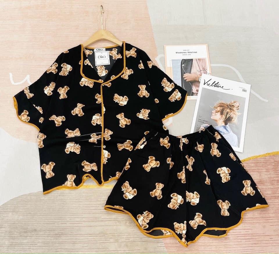 set bộ pizama cộc cao cấp nhiều mẫu