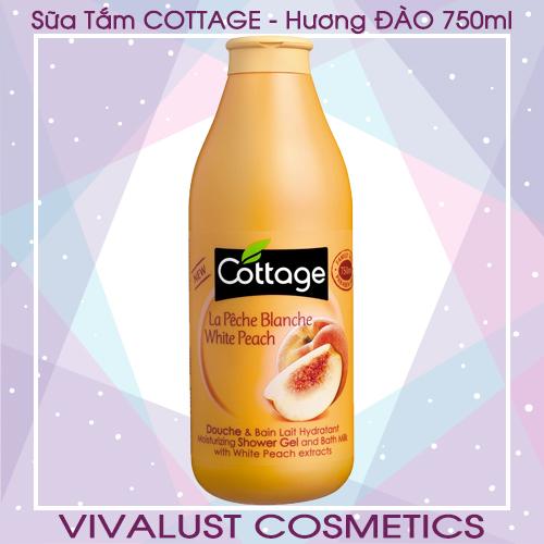 [HCM]Sữa tắm COTTAGE White Peach - Hương Đào (750ml)