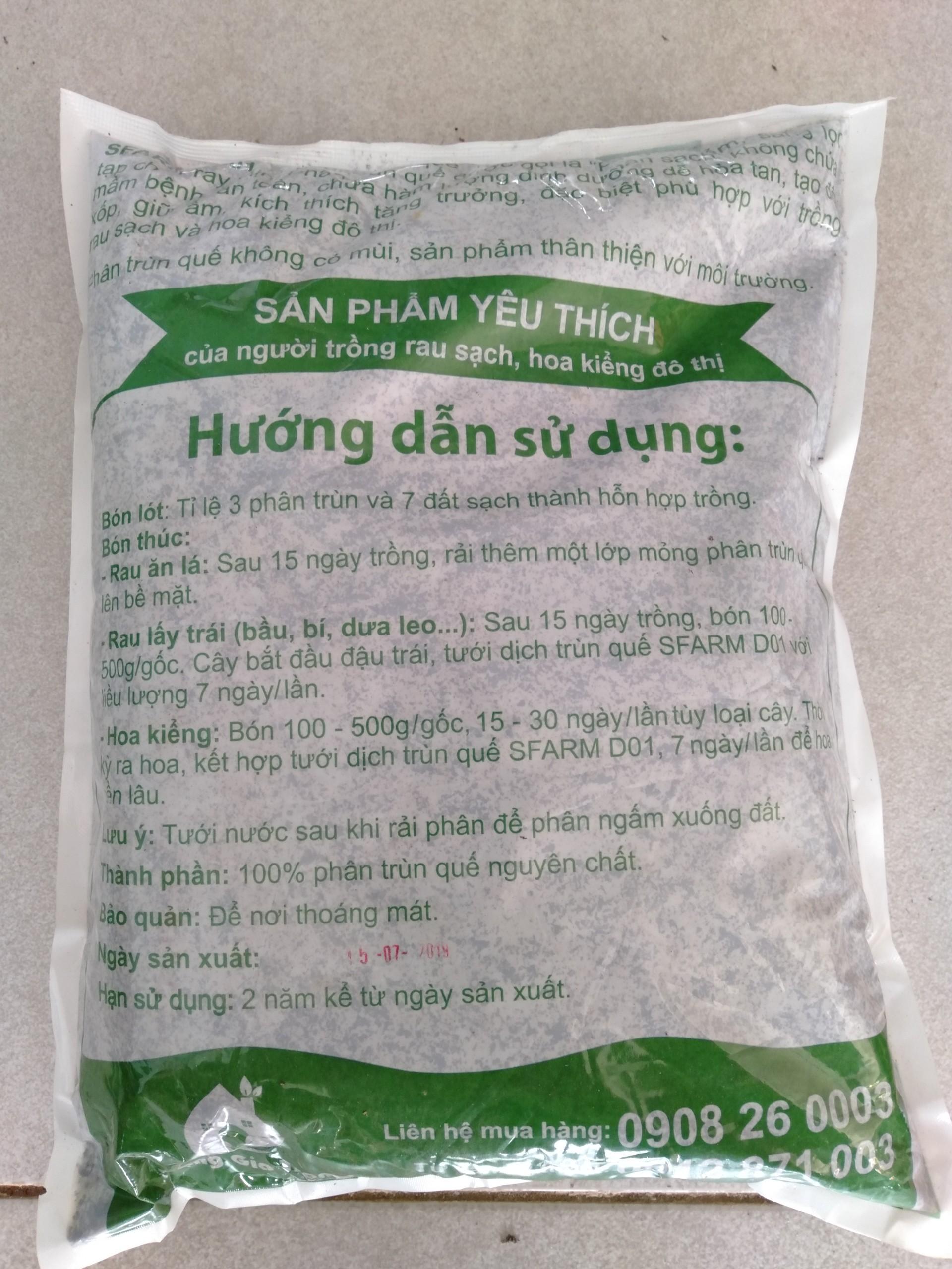 phân trùn quế đặng gia trang túi 2kg