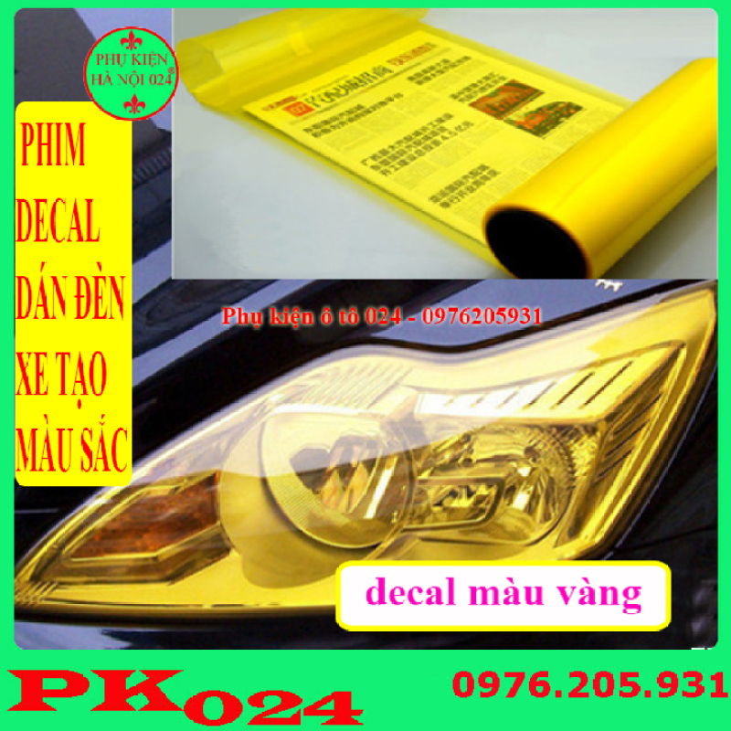 Phim Đề Can Dán Đèn Xe Tạo Màu Sắc Chống Xước 30x60cm - Vàng bền bỉ giá tốt tiết kiệm sử dụng hiệu quả chất lượng cực tốt