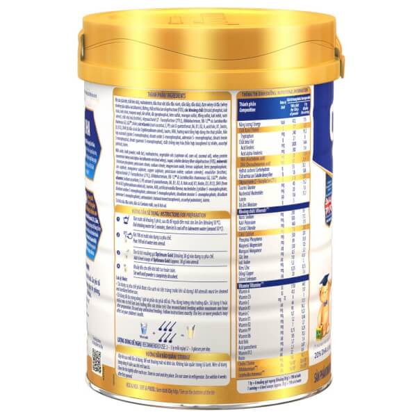 [Date 12.2024] Sữa bột Vinamilk Optimum Gold 3 lon 850g (1 - 2 tuổi)