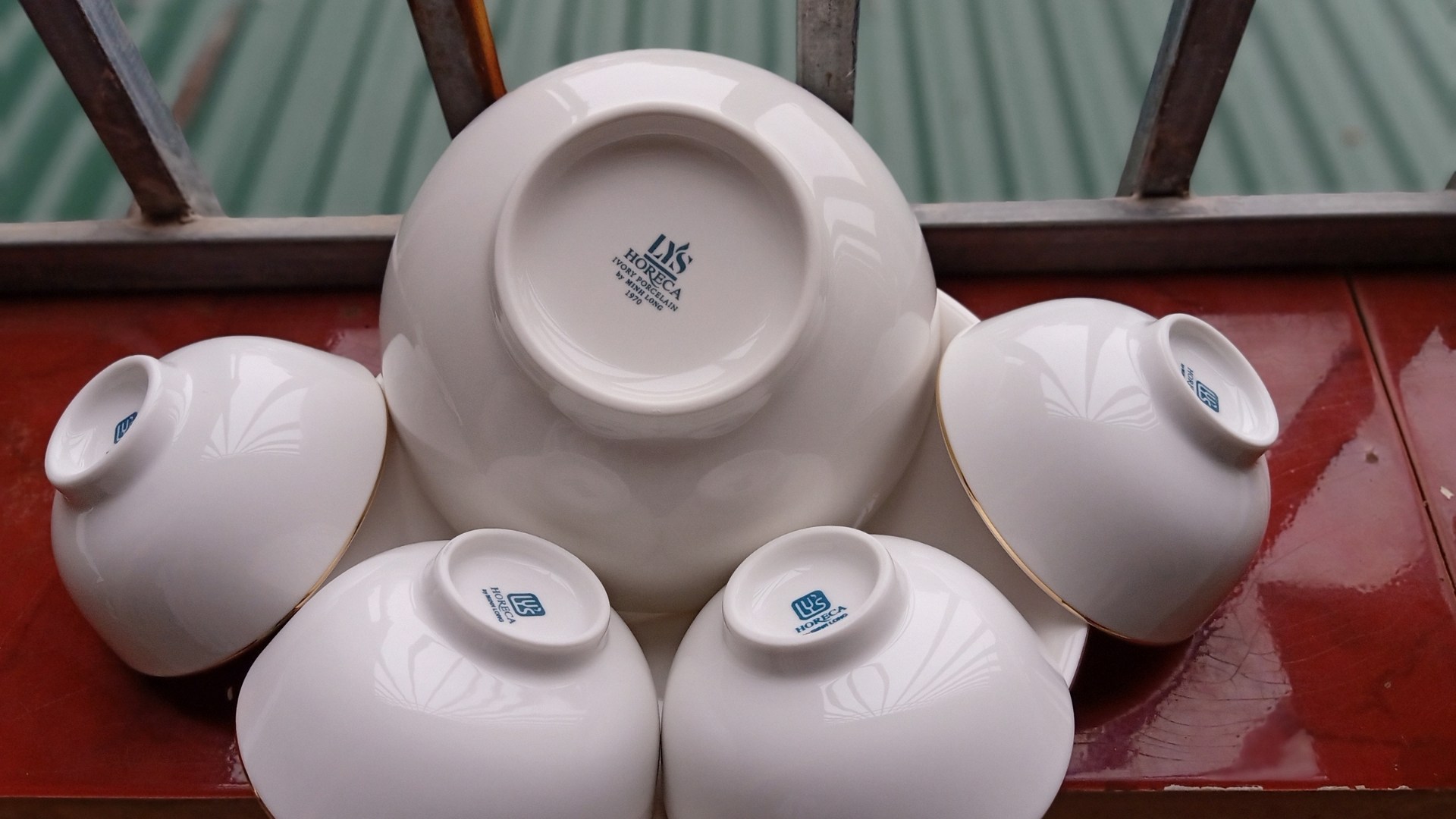 Bộ chén bát ăn cơm sứ Minh Long 6 món
