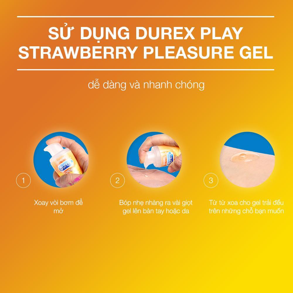 [HCM]Gel bôi trơn Durex Play Strawberry 100ml
