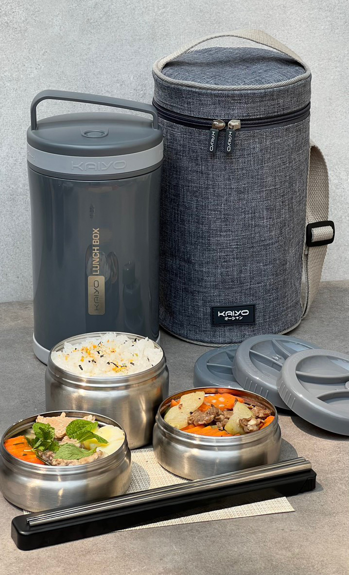 Hộp Cơm Giữ Nhiệt Inox304 Kaiyo 1.7 Lít
