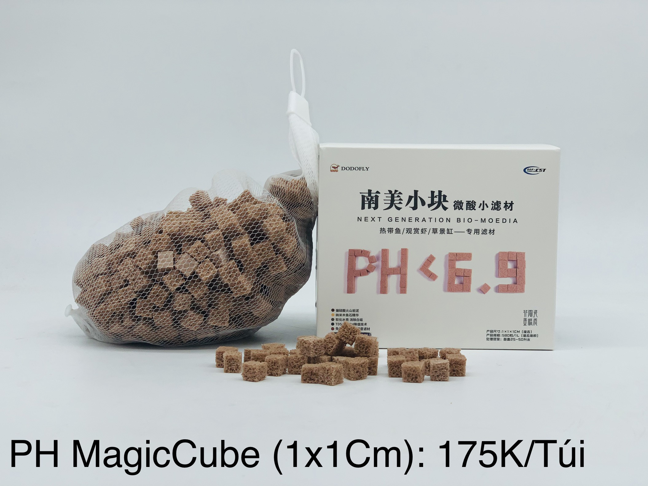 [HOÀN TIỀN 10%]VẬT LIỆU LỌC BỂ CÁ DODOFLY PH-MAGICCUBE 1L