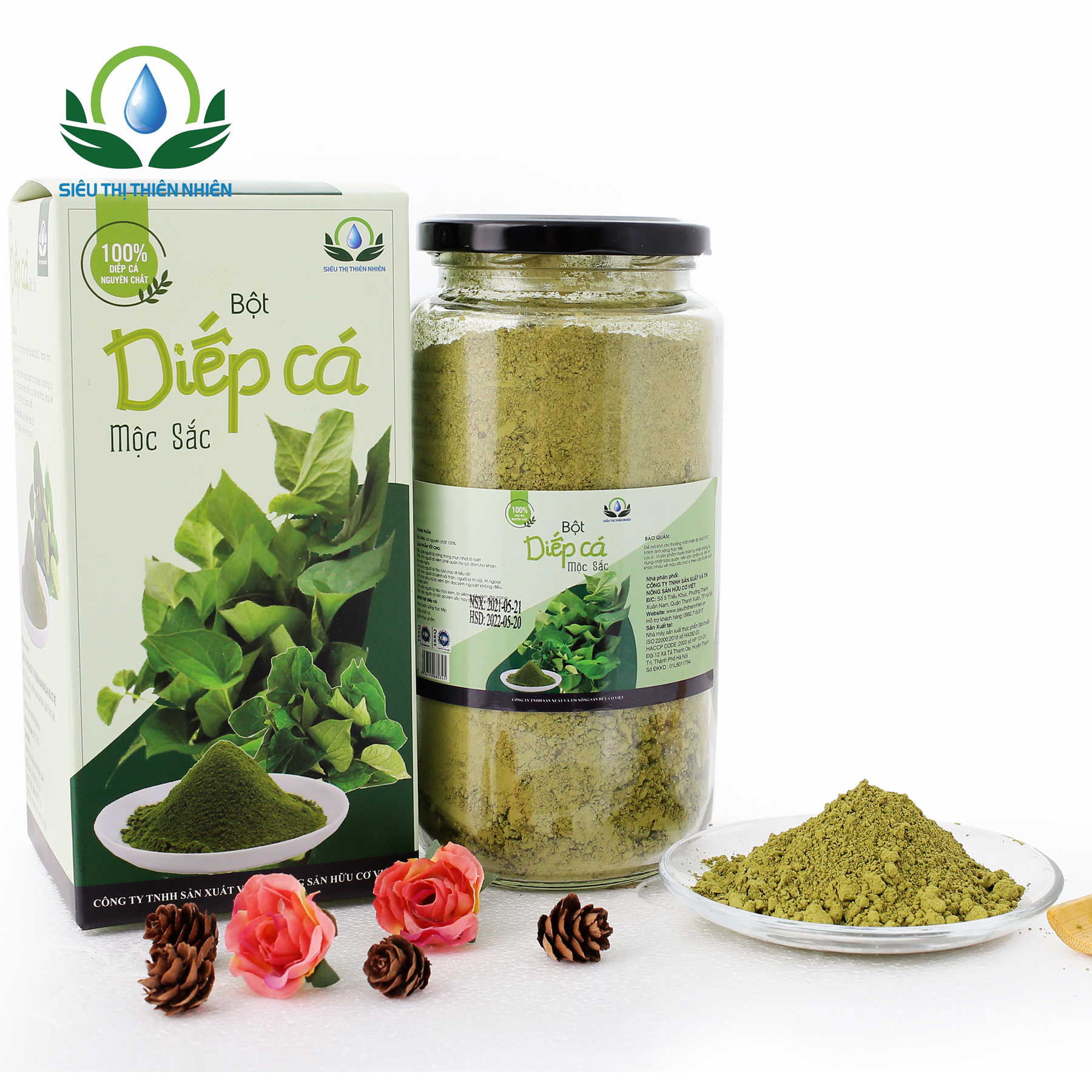 Bột Diếp Cá Mộc Sắc Cao Cấp 350g