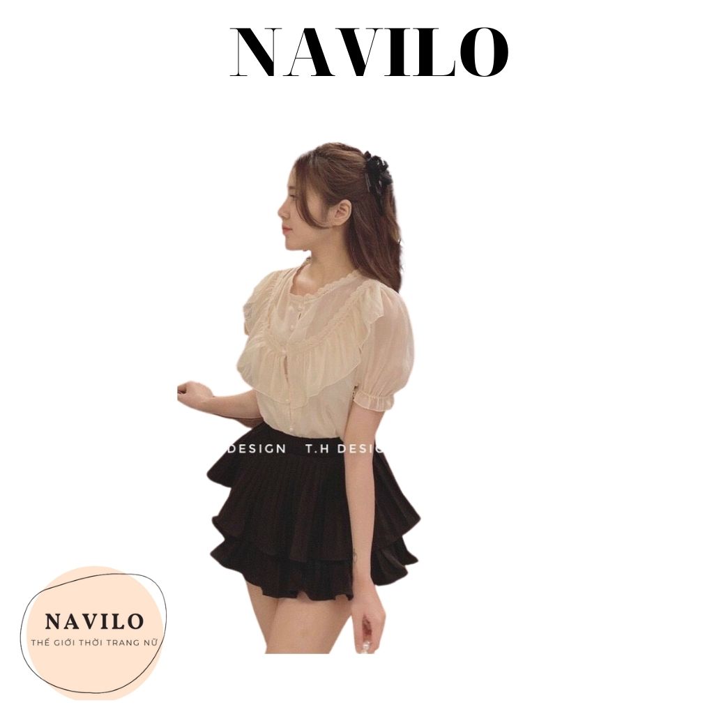 Áo sơ mi nữ công sở from rộng đẹp kiểu hàn NAVILO AK006