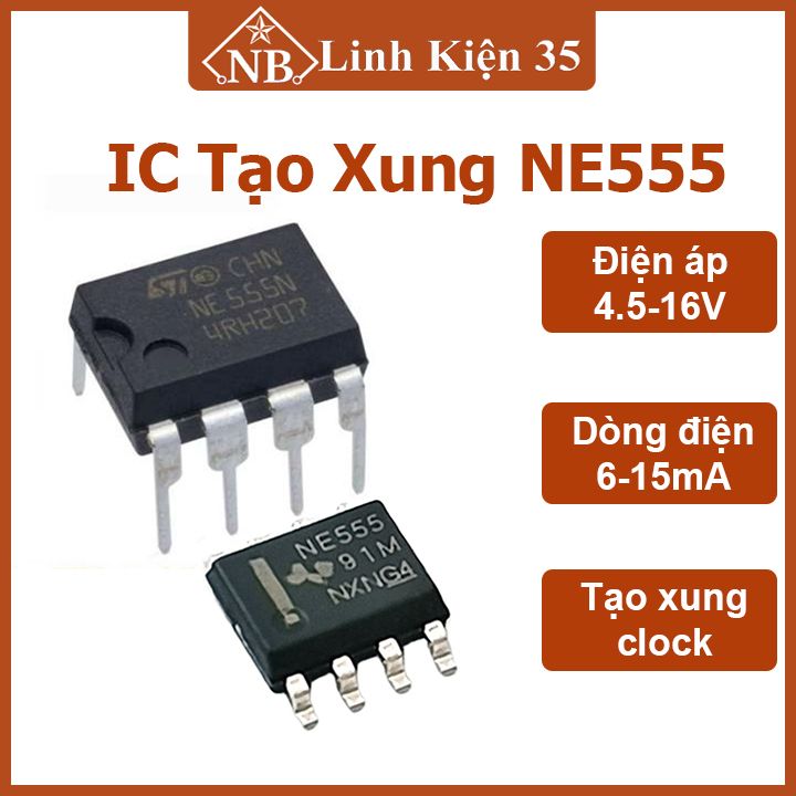 IC tạo xung NE555 DIP8/SOP8
