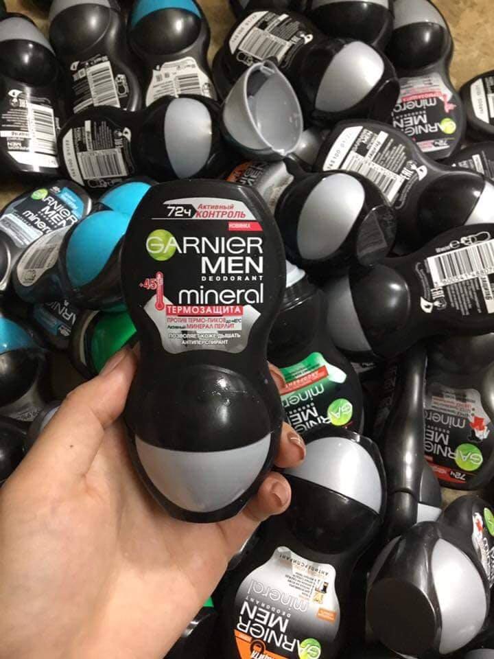 [HÀNG XÁCH TAY NGA] Lăn khử mùi dạng khoáng GARNIER MEN 72H (Russianmart Linh Sơn)
