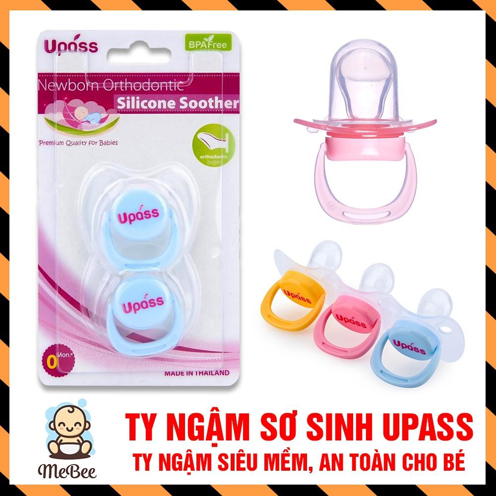 Ty Ngậm silicon mềm Upass Thái Lan Cho Trẻ Sơ Sinh màu ngẫu nhiên (vỉ 2 Chiếc)