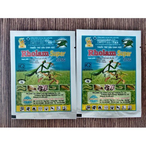Thu.ốc trừ sâu sinh học Rholam Super 50SG - gói 5g - RHL05