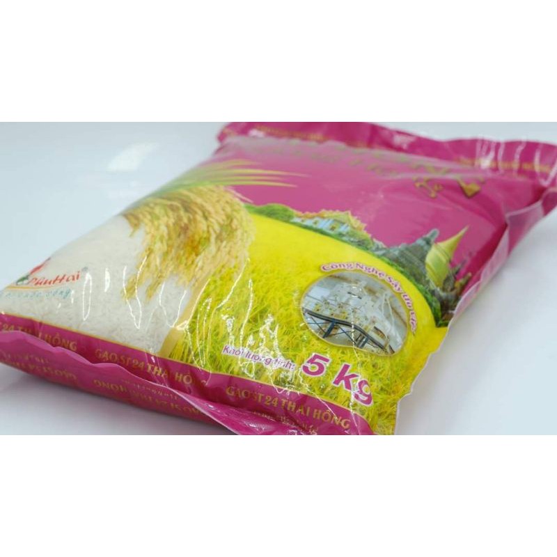 Gạo ST 24 Thái Hồng thượng hạng 5kg