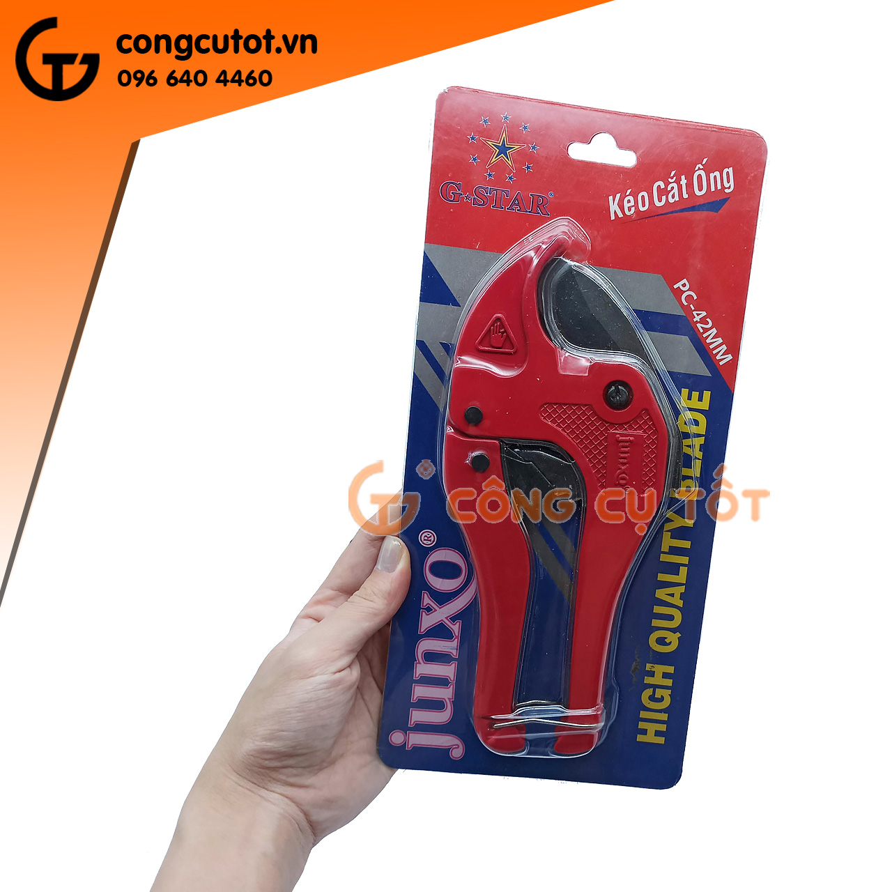 Kìm cắt ống nhựa mở nhanh Junxo 42mm
