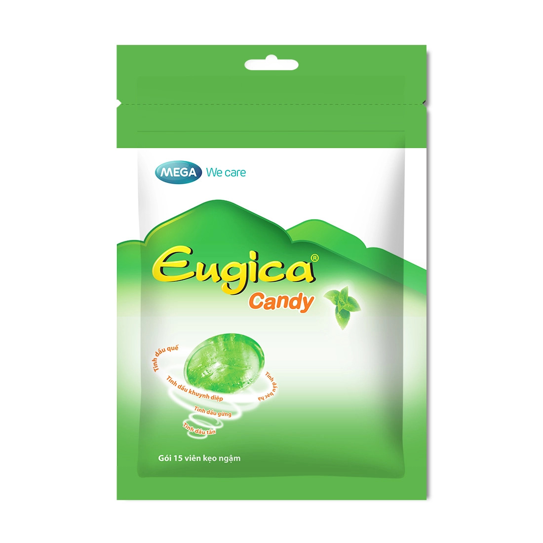 Kẹo ngậm Eugica Candy Mega Gói 15v