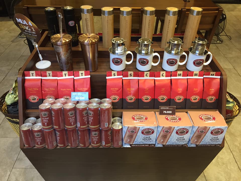 Cà phê Rang xay Moka Highland Coffee 200g