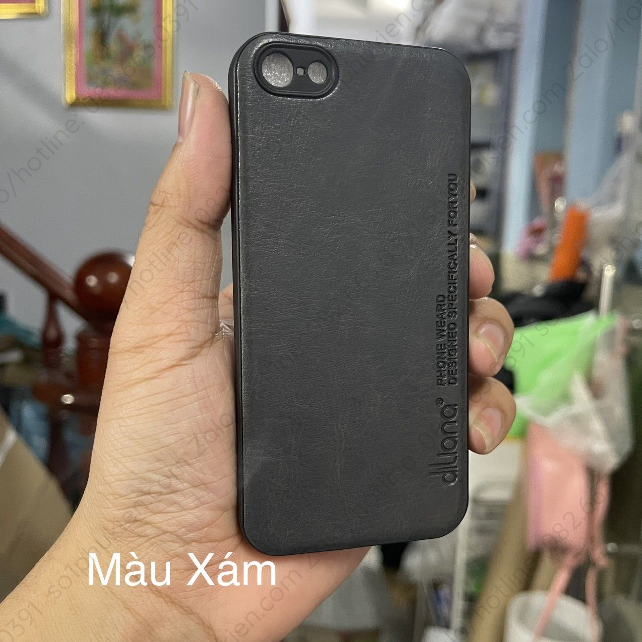 Ốp lưng da iphone 5 5s chất liệu da mềm mịn, sang trọng, bền đẹp