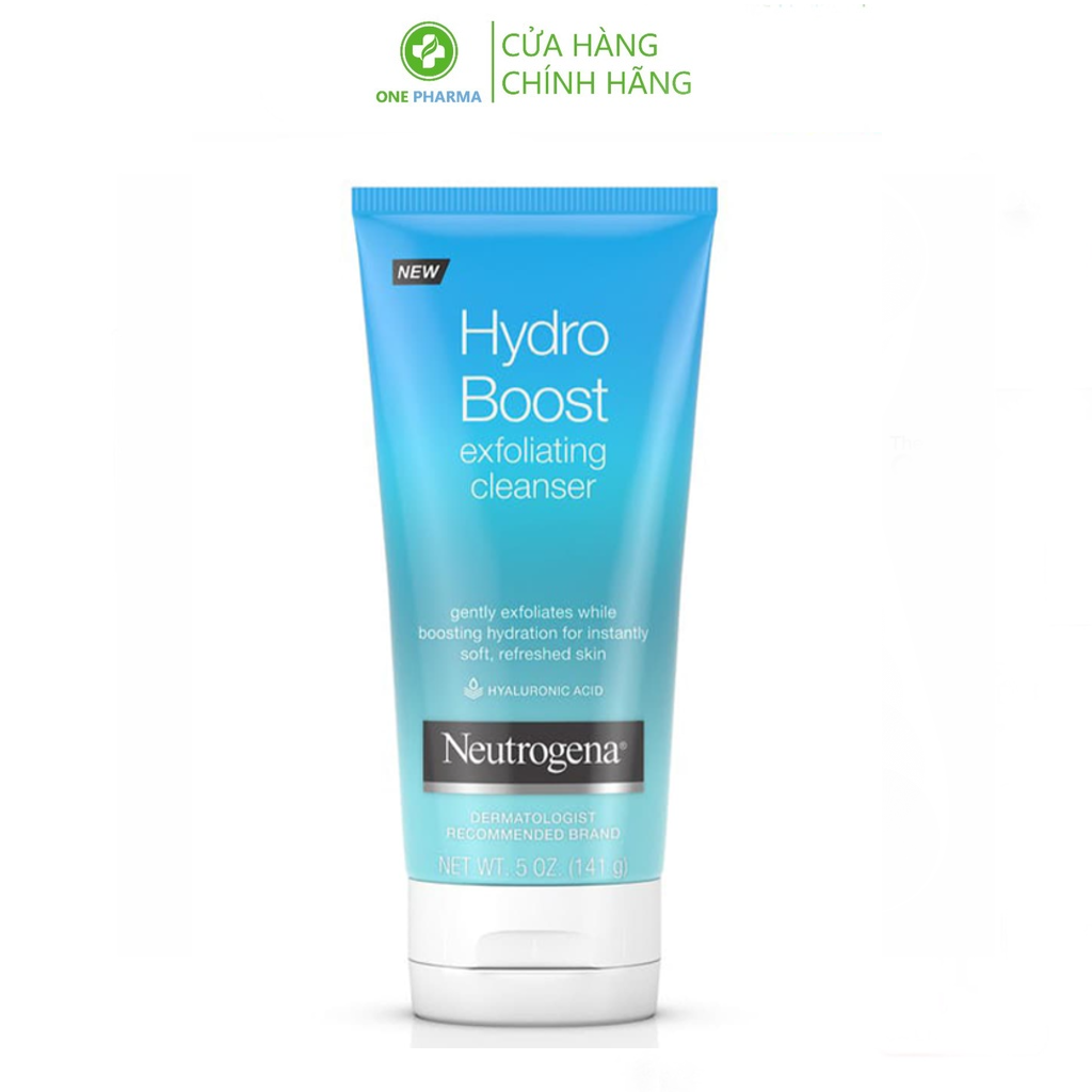 Sữa rửa mặt Neutrogena Hydro Boost Exfoliating Gel 141g