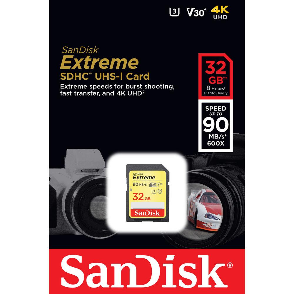 THẺ NHỚ SDHC SANDISK EXTREME 32GB 90MB/S