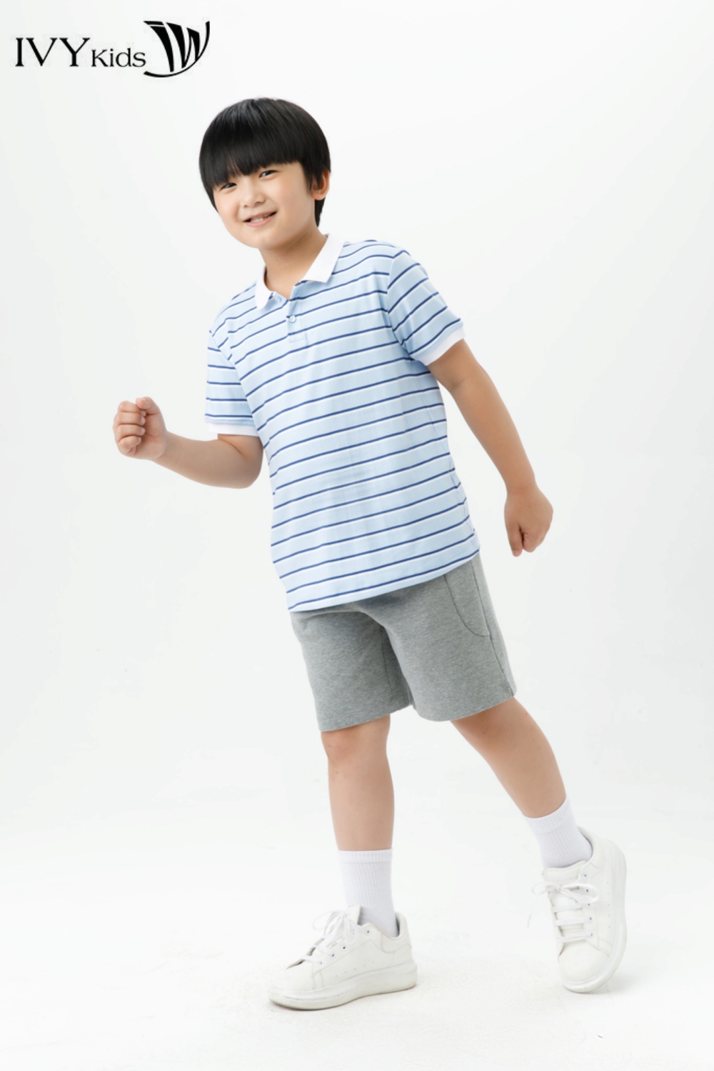[CHỈ 15.1 - MUA 3 GIẢM THÊM 15%] Áo polo kẻ ngang IVY moda MS 57K1483