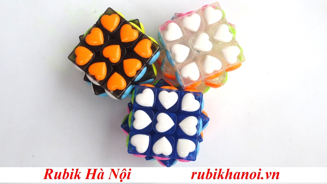Rubik 3x3 YongJun Heart Transparent
